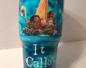 Moana inspired tumbler cup