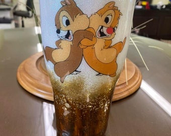 Vaso inspirado en Chip & Dale