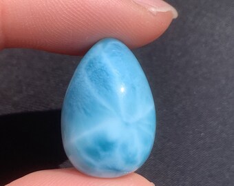 Rare Blue Larimar Stone from Dominican Republic Larimar Necklace Stone Pendant Loose Gemstones Cabochons Larimar Cabochon 27mm