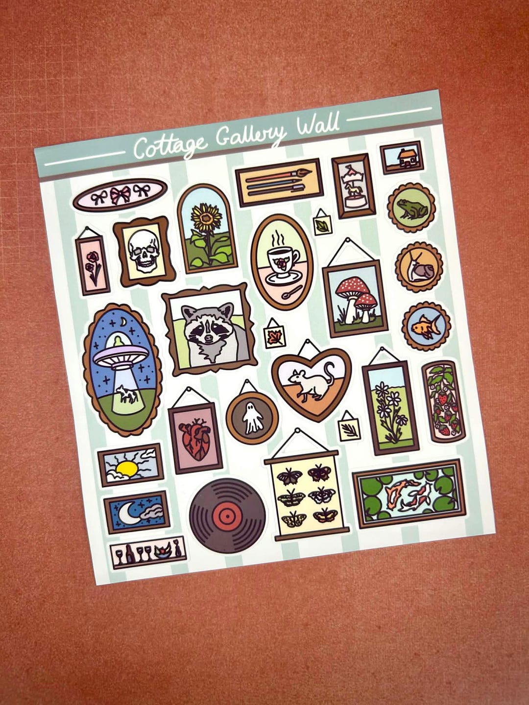Cottage Gallery Wall Sticker Sheet - Etsy
