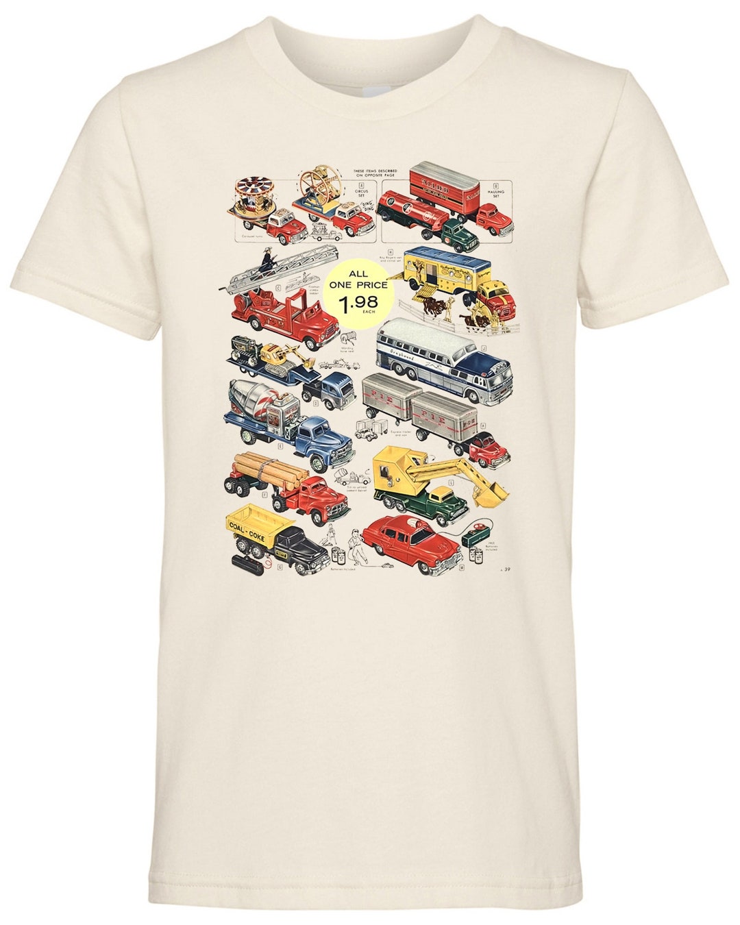 Vintage Antique Toy Car Kid's T-shirt - Etsy