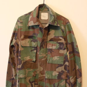 Vintage Military Issue U.S. Army Camouflage Jacket - Small