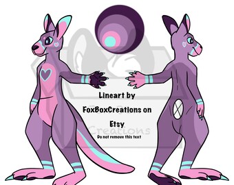 photo Kangaroo Fursona furry kangaroo etsy