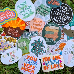 STICKER BUNDLE | Waterproof Vinyl Stickers | Mental Health Awareness | Mental Health Sticker Pack