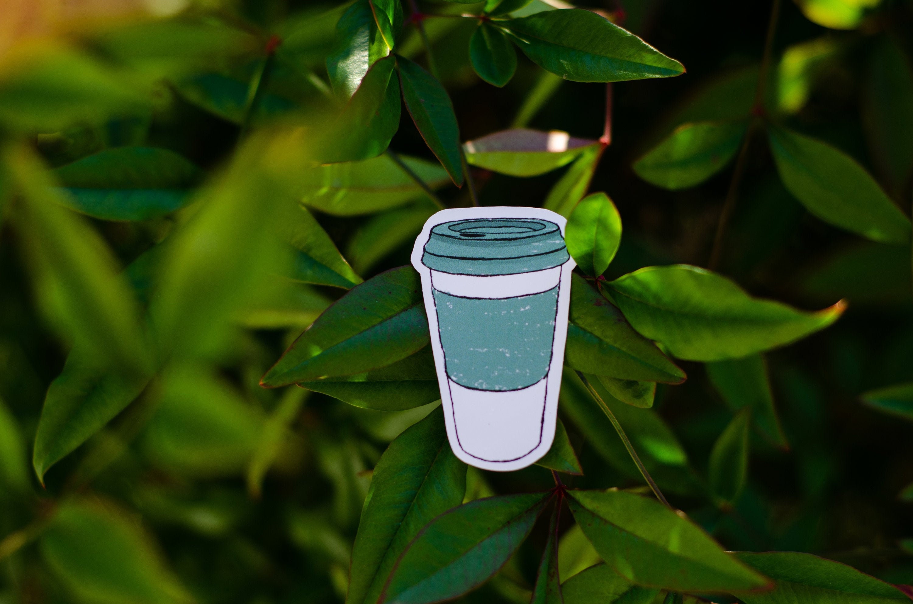 Coffee Cup Sticker Water Resistant Vinyl Sticker Barista Etsy