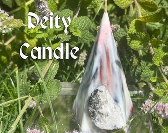 Intuitively Made Deity Candle and Mini Reading - Hand poured soy wax