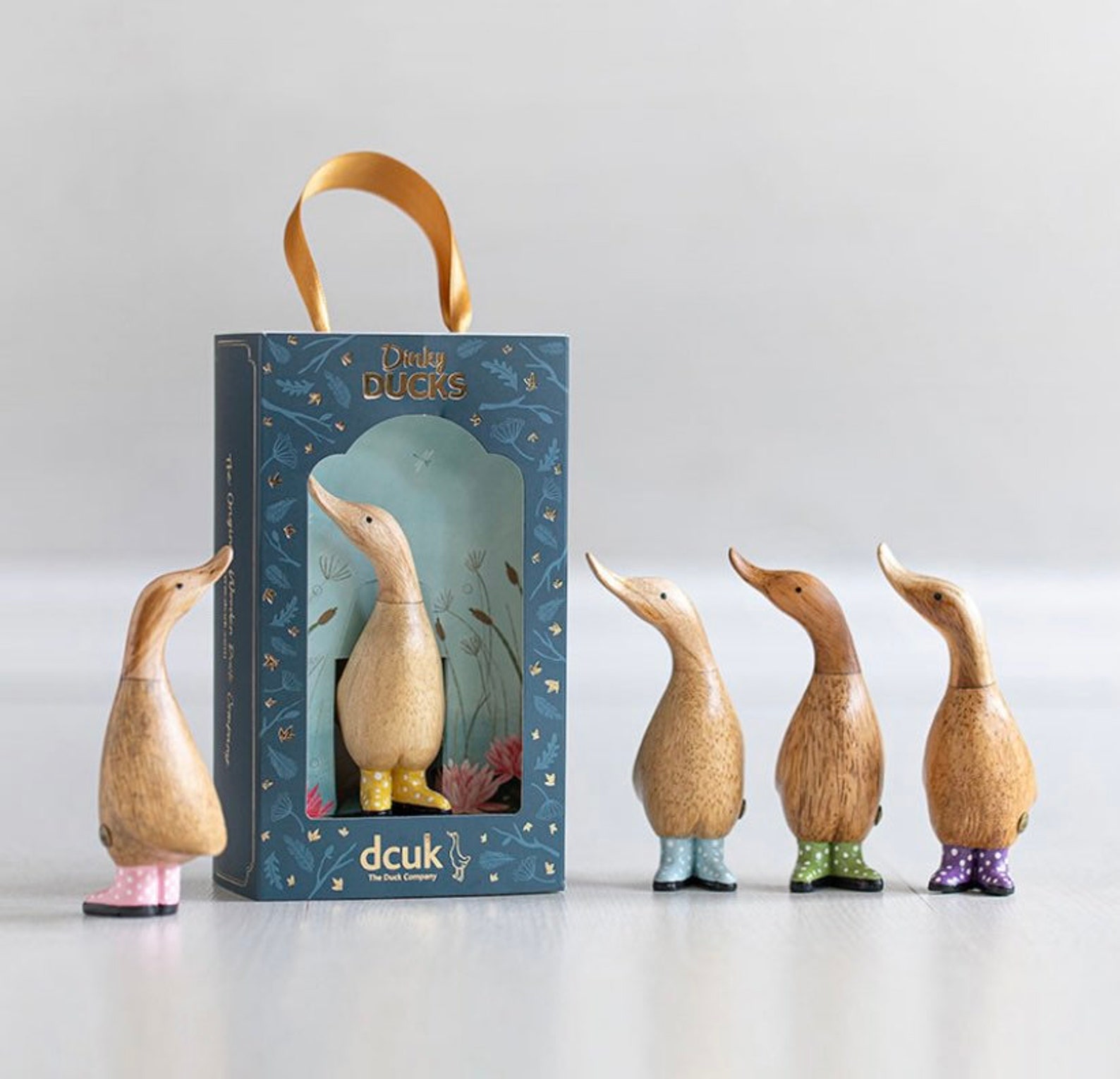 DCUK The Original Wooden Duck Company Dinky Duck Blue Etsy