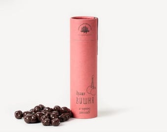 Cereza en chocolate negro