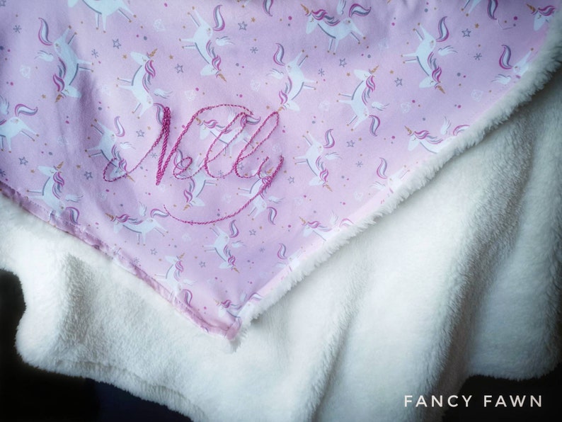 etsy personalised baby blanket