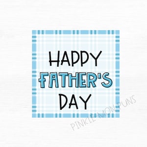 Happy Father&#39;s Day Tag | Cookie Tag | Bag Tags | Printable | Instant Download