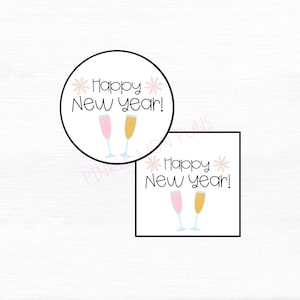 Happy New Year tags | Cookie tags | Printable | Instant Download