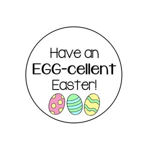 EGG-cellent Easter 2x2’’ CIRCLE and SQUARE tags | Printable | Instant Download