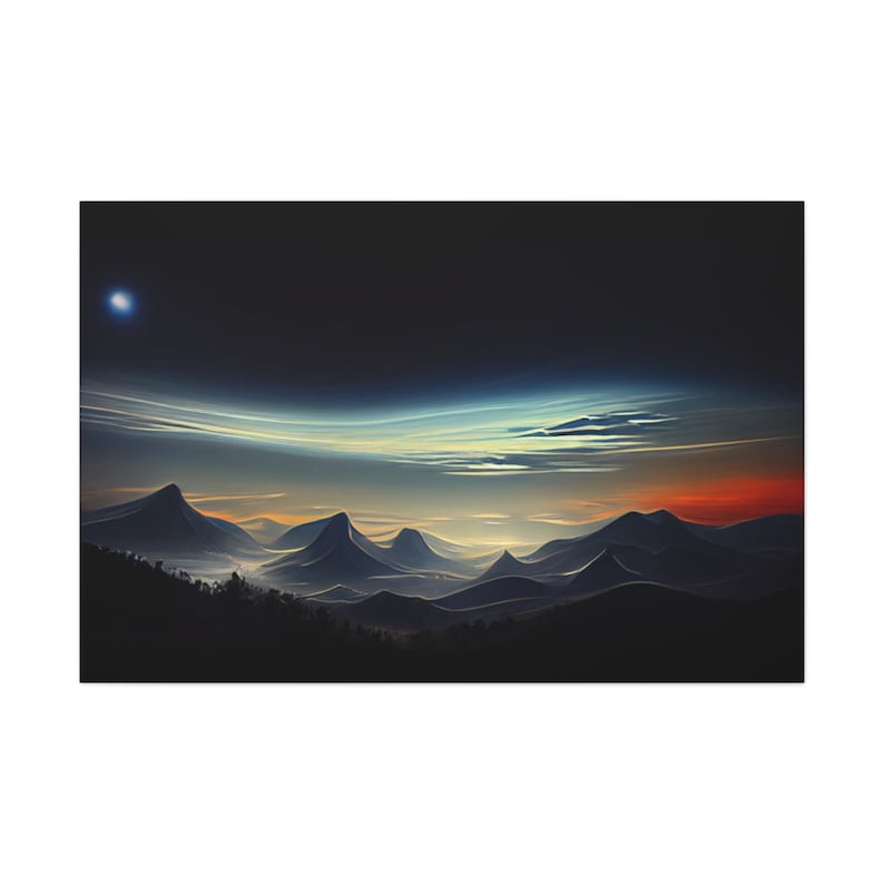 Smoky Mountain Canvas Canvas Print Magical Mountain - Etsy