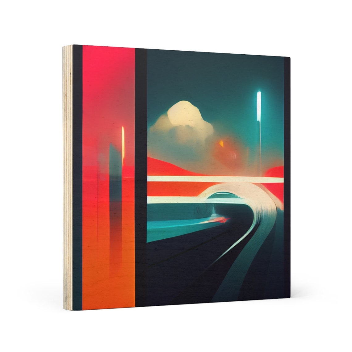 Fast Car Abstract Art Print | Large Wall Art | Canvas Print | Living ...