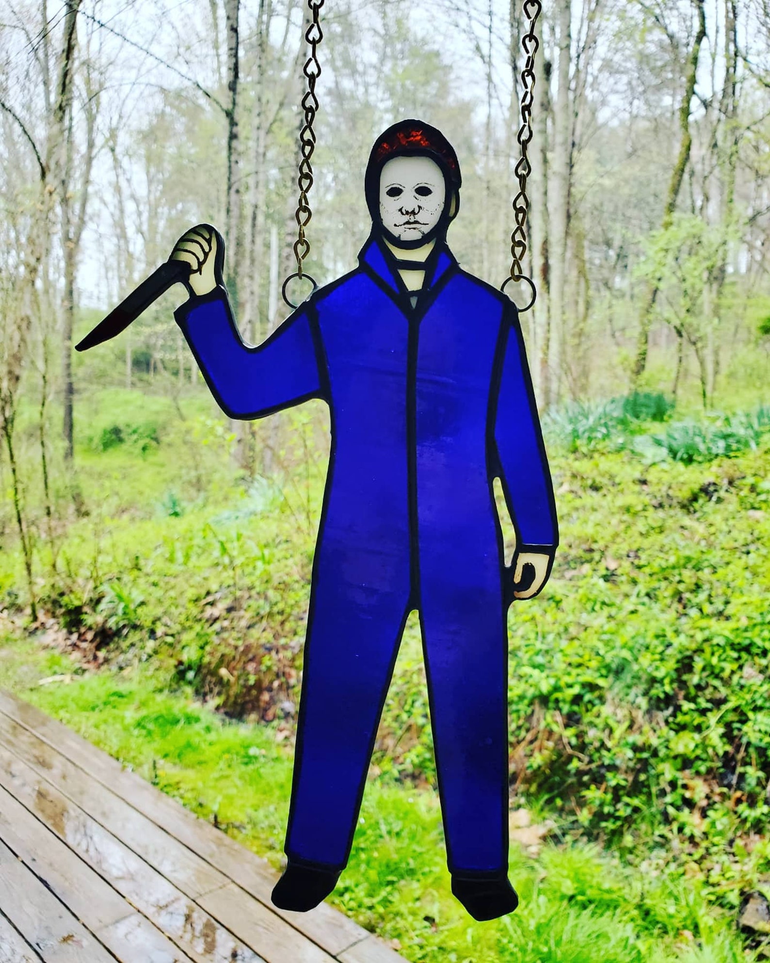 Michael Myers Stained Glass Suncatcher Etsy Australia