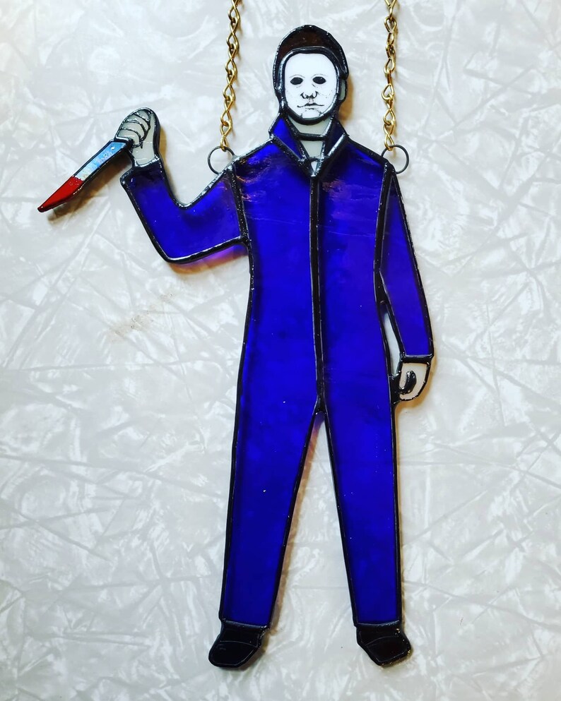 Michael Myers Stained Glass Suncatcher Etsy