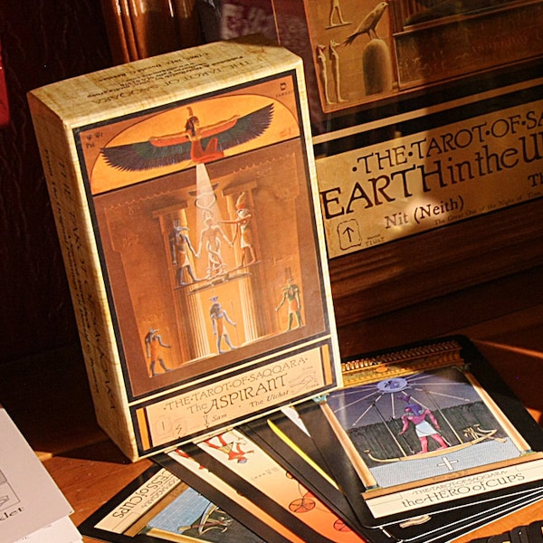 Tarot of Saqqara Egyptian Tarot Deck, Donald Beaman Sacred Geometry Oracle Cards