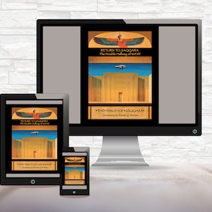 Direct boeken: Terug naar Saqqara ** gebaseerd op Tarot van Saqqara Egyptische heilige geometriekaarten Donald Beaman Kunstenaar Waarzeggerij Orakel Imhotep