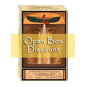 KORTING OPEN DOOS..... Egyptisch tarotdeck **Tarot van Saqqara Heilige Geometrie *Boxed Cards-Donald Beaman *Waarzeggerij 82-kaarten, Kabbala, runen