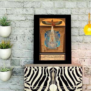 16&quot;x20&quot; Artwork Earth in the Universe Tarot of Saqqara Donald Beaman Art Tarot Cards As Above So Below The Way of Universal Oneness