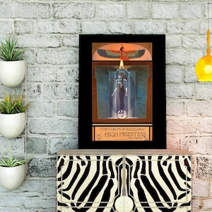 16&quot;x20&quot; Artwork The High Priestess Tarot of Saqqara Donald Beaman Art Tarot Cards Great One of the Night of Time Revelations Wisdom Truth