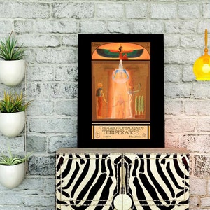 16&quot;x20&quot; Artwork Temperance Tarot of Saqqara Donald Beaman Art Tarot Cards Daughter of the Reconcilers RECOVERY Adaptation Coordination