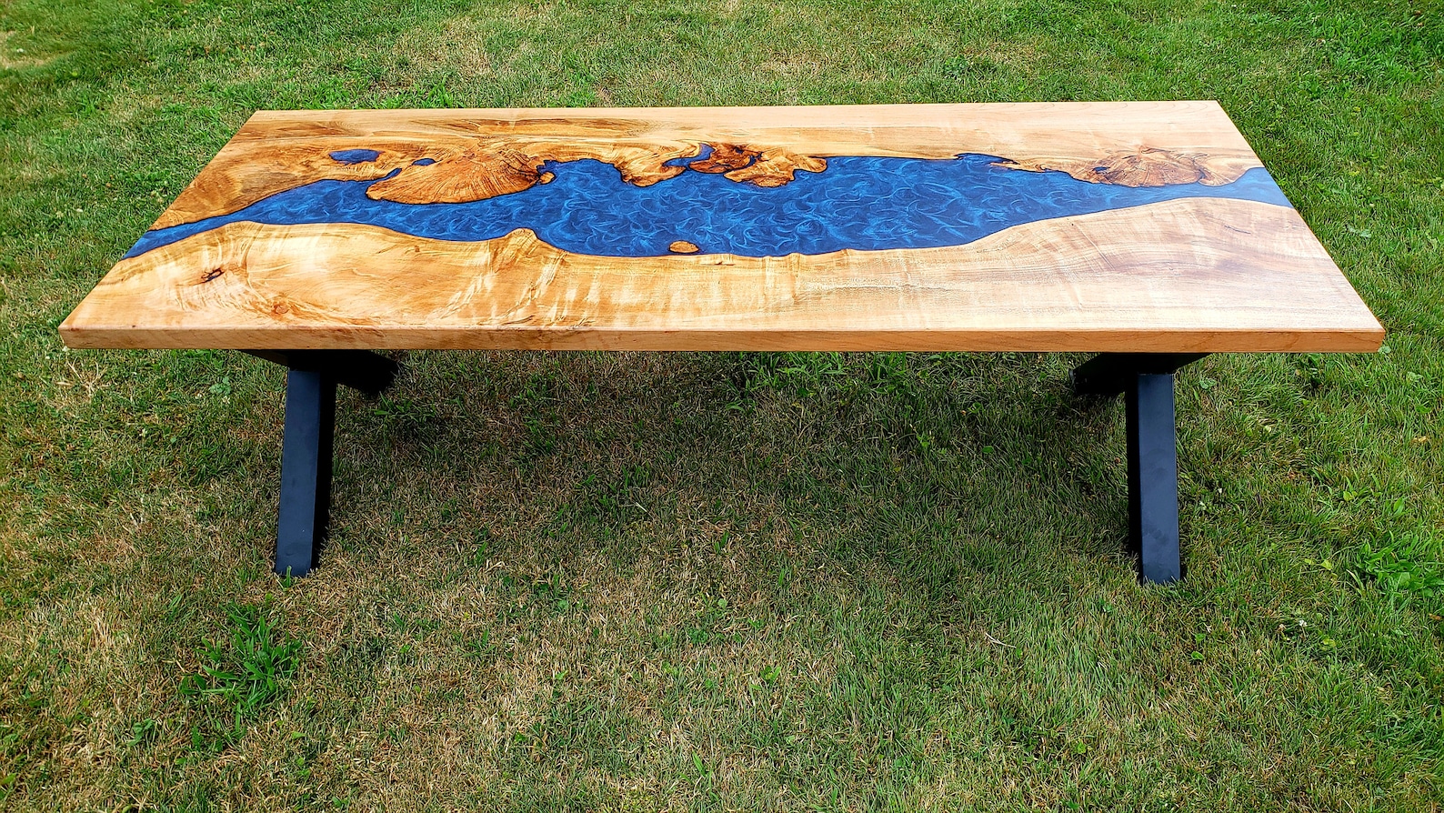 Maple River Coffee Table, River Table Dinning, River Table Coffee