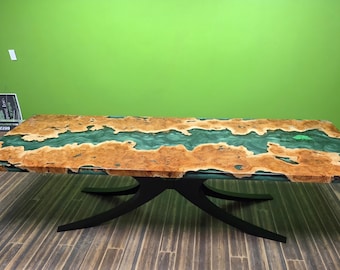 Vergadertafel van katoenen wortelnotenhout