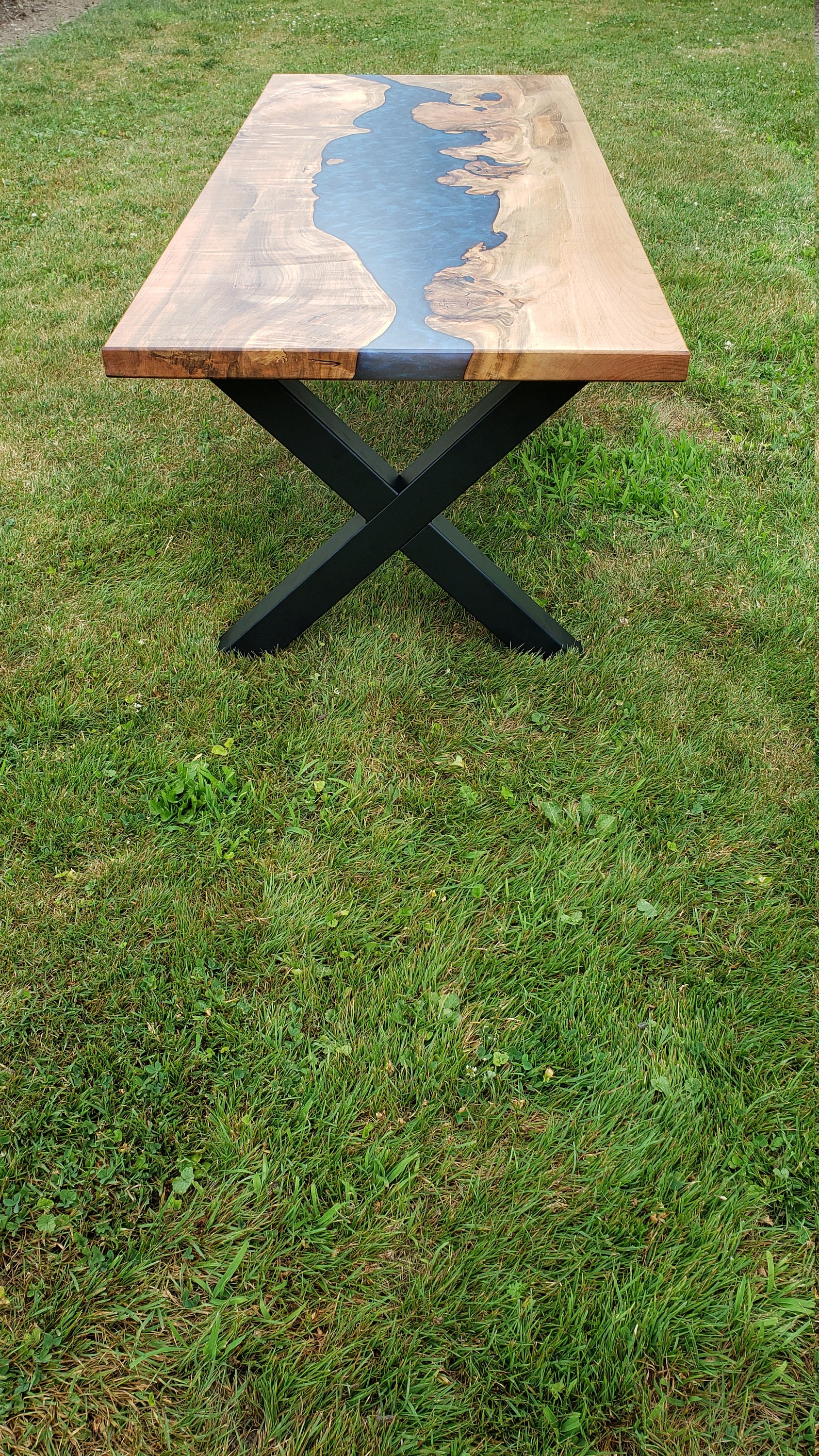 Maple River Coffee Table, River Table Dinning, River Table Coffee