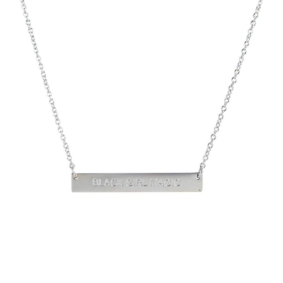 BLACK GIRL MAGIC Natural hair jewelry,Black Educated Necklace,Black Owned  Shops, Jewelry,Afrocentric Lady,Black Women Necklace,Gifts