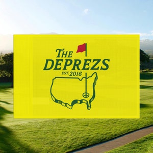 Custom Name Flag in Style of Golf Tournament in Augusta, GA
