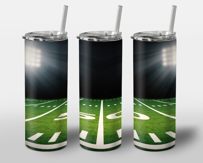 Football Field Design for Tumbler STRAIGHT 20oz Skinny Etsy