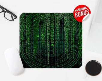 Binaire muismat sublimatie ontwerp, ontwikkelaar programmering codering numerieke computer muismat PNG-afbeelding, muismat sjabloon, digitale download
