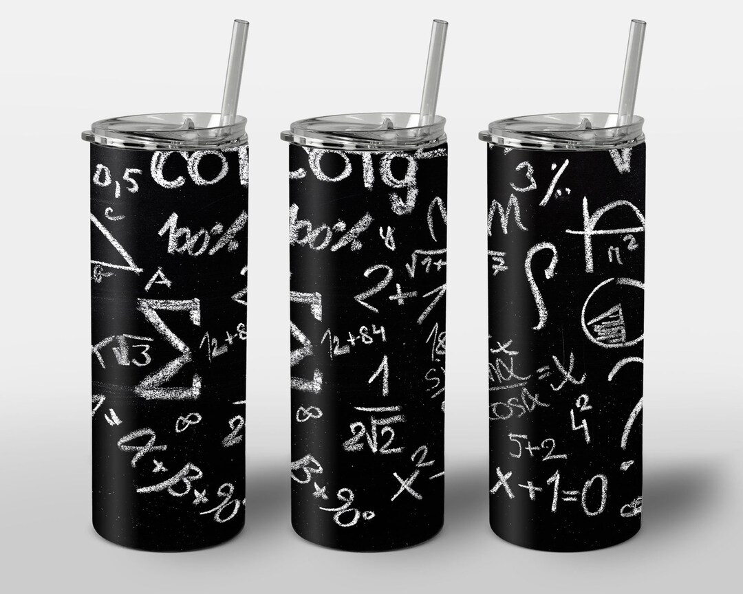 Math Design for Tumbler Mathematic Functions Black Board Etsy