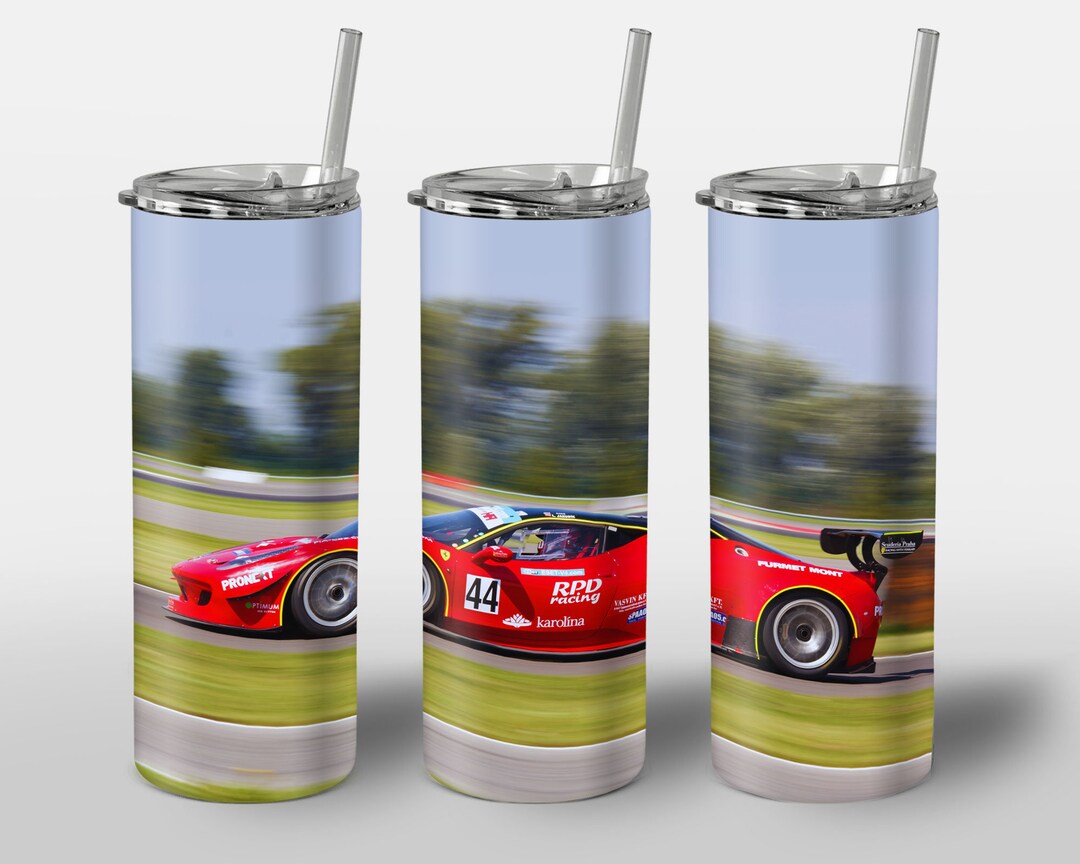 Shell Racing Tumbler Sport Car Racing Design for Tumbler, STRAIGHT 20oz Skinny Tumbler Wrap ...