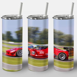 Sport Car Racing Design for Tumbler, STRAIGHT 20oz Skinny Tumbler Wrap Sublimation