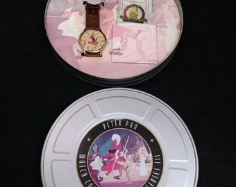 Watch - Disney Collector's Series Limited Edition "Peter Pan" watch in Film Reel Tin Case (#2896-7500)