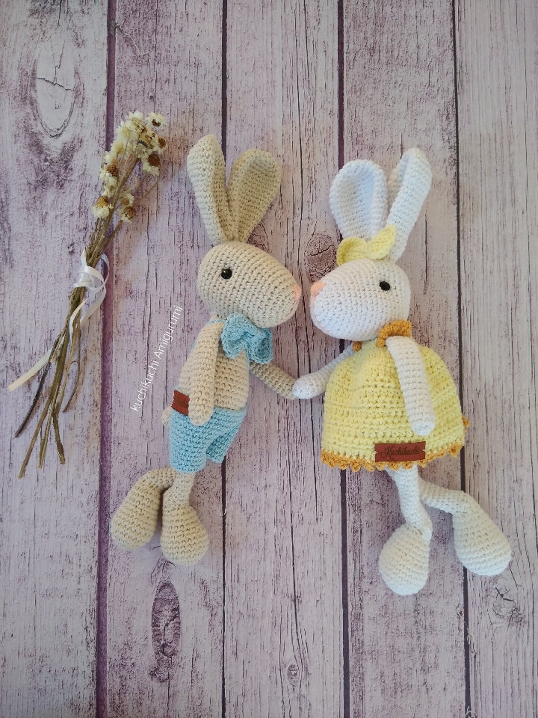 Amigurumi Rabbit Bunny Julia and René Tutorial PDF, Spanish - Etsy