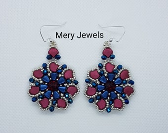 Photo tutorial: Power earrings with nid-bit and ginko