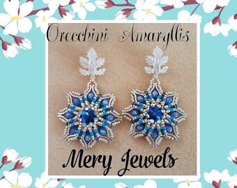 Amaryllis Earrings Tutorial with Bow Trio Components and Beads