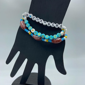 Go Chargers Set of 3 Beaded Bracelets
