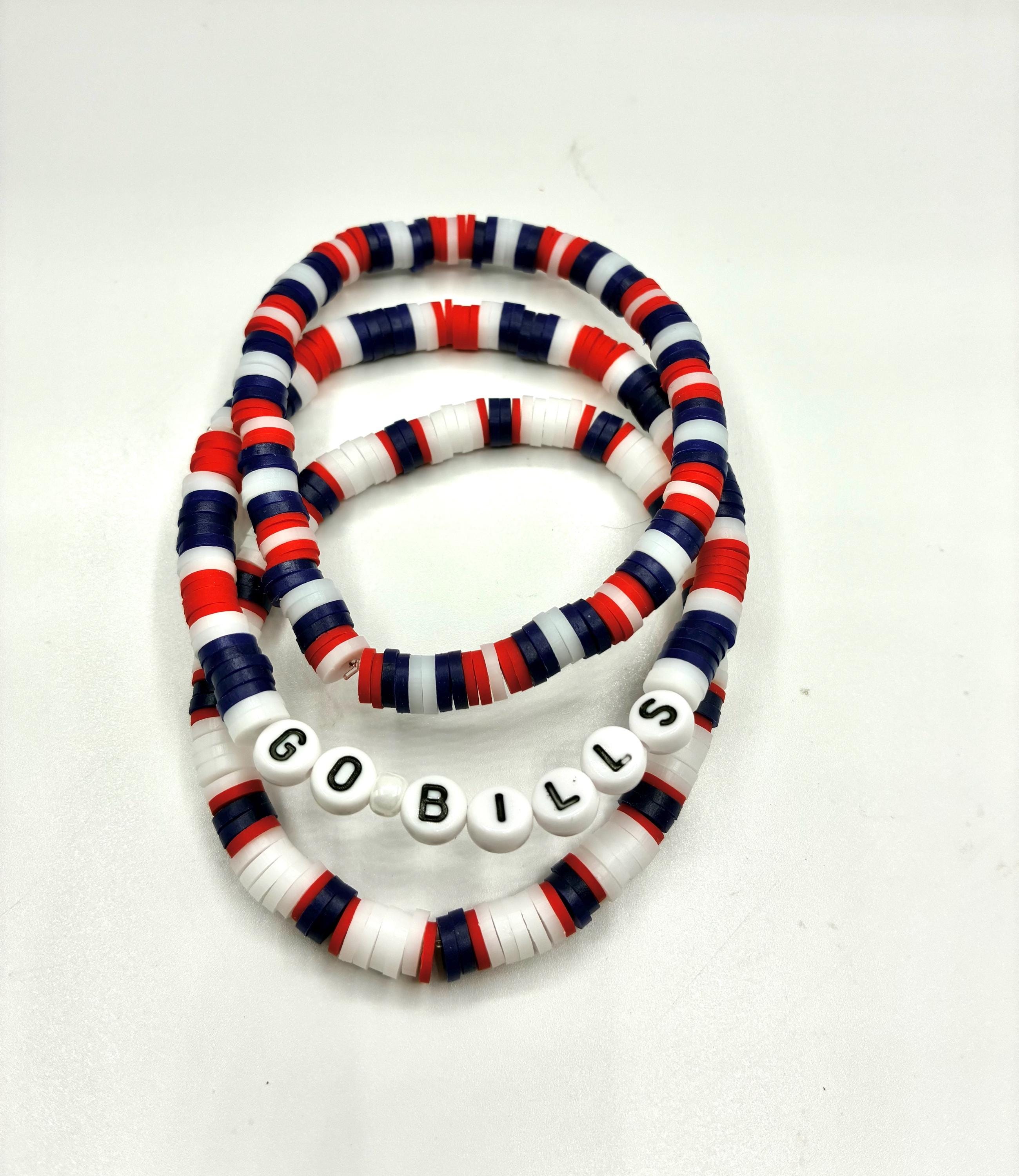 Go Bills Beaded Stretch Bracelets