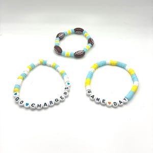Go Chargers Beaded Stretch Bracelets