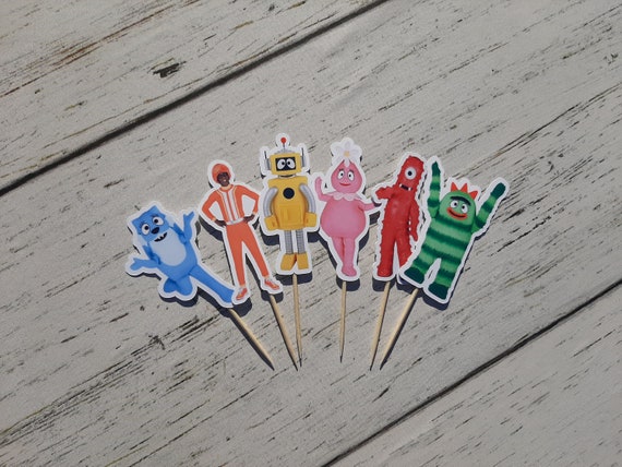 Yo Gabba Gabba Cupcake Topper Yo Gabba Gabba Party Djlance Muno Brobee Foofa  Plex Toodee Yo Gabba Gabba Theme -  Australia