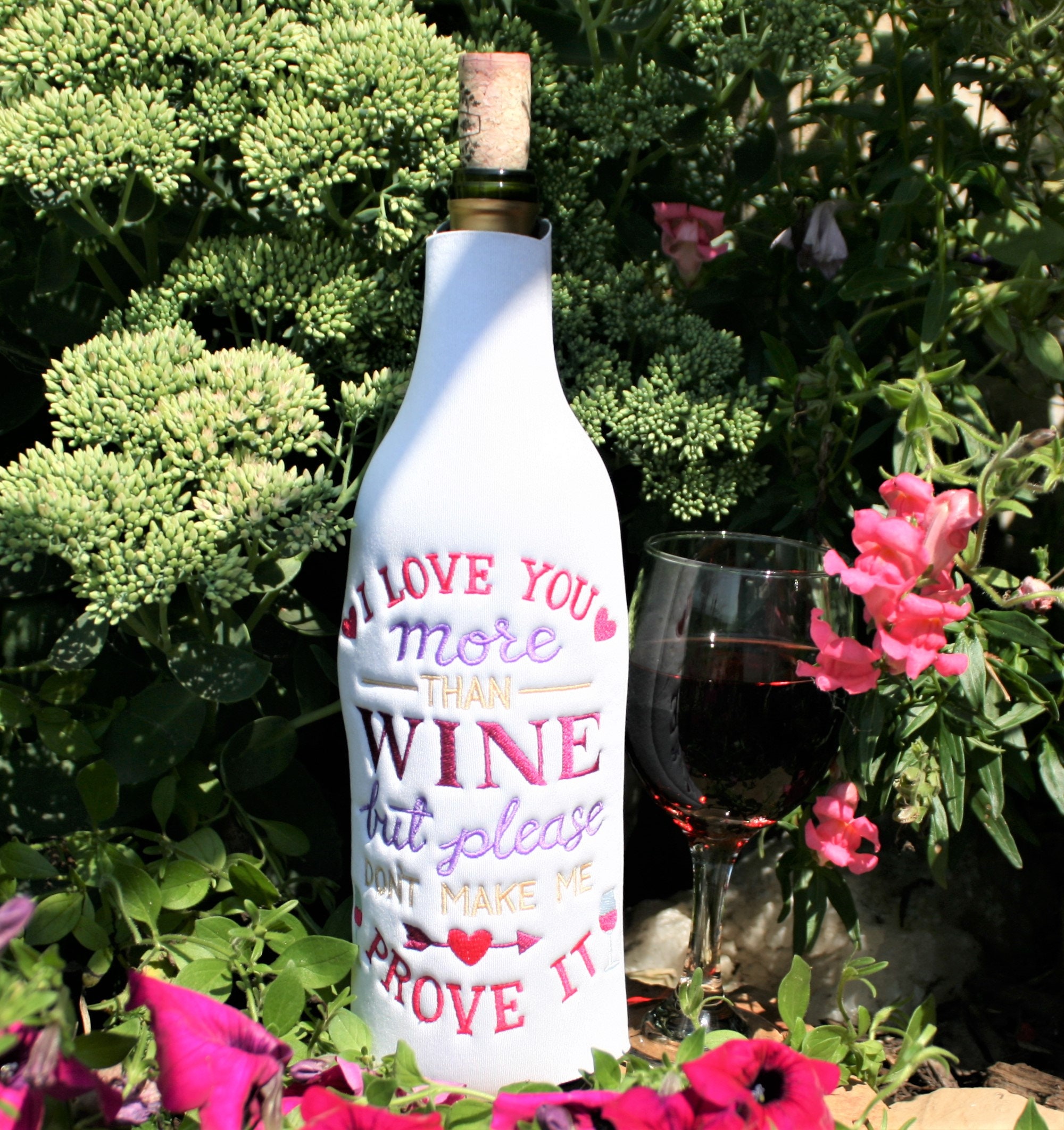The Best Wines Embroidered Insulated Wine Sleeve. Keep your Etsy
