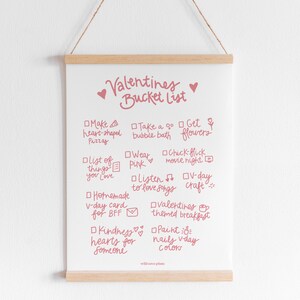 Valentine Bucket List, Valentinstag Ideen, Bucket List, Valentinstag Geschenkideen, Beziehungsideenliste, lustige Aktivität druckbar