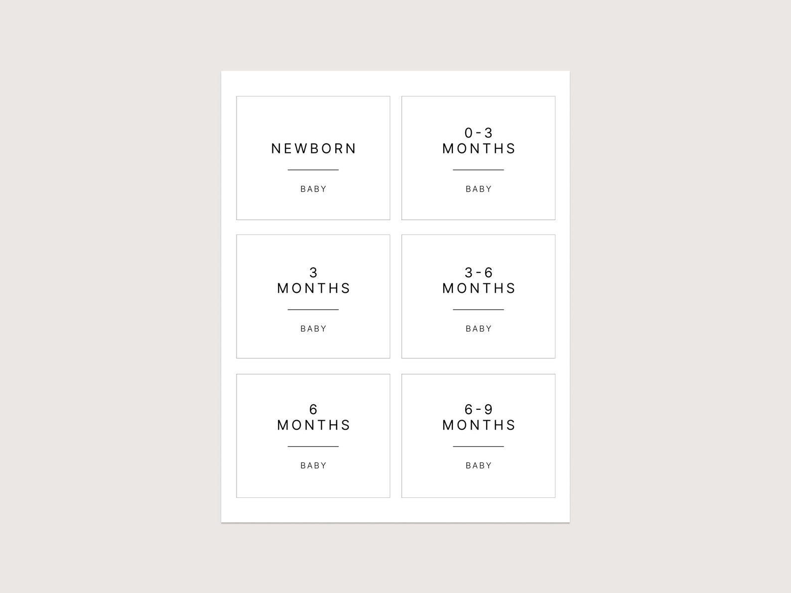 Printable Baby Storage Labels, Storage Bin Labels, Nursery Organization