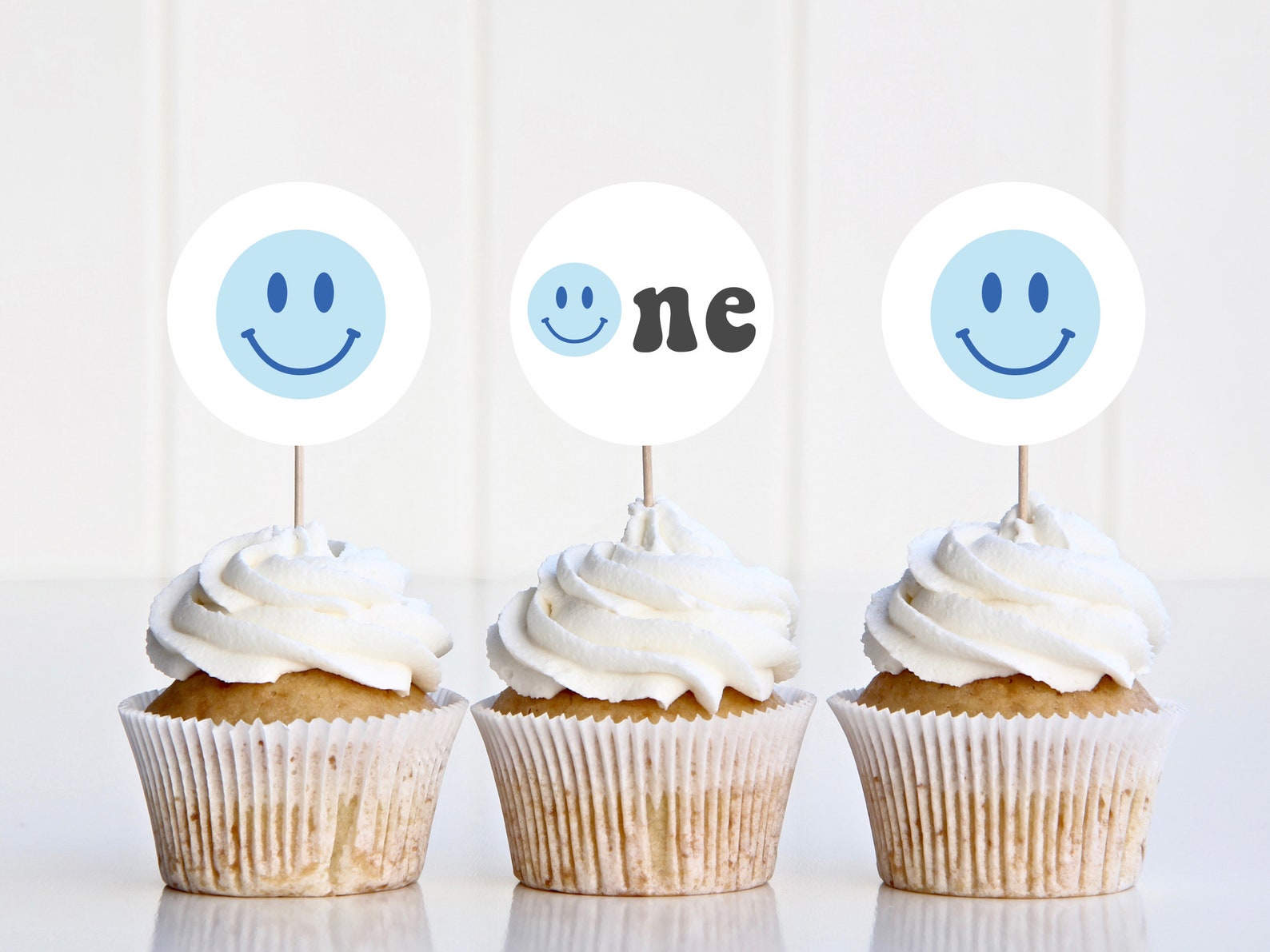 Blue One Happy Dude Birthday Bundle, Editable Template, Boy's 1st ...