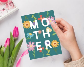 Druckbare Muttertagskarten, Alles Gute zum Muttertag, druckbare Karte, DIY-Muttertagskarte, druckbare Blumenkarten, sofortiger Download