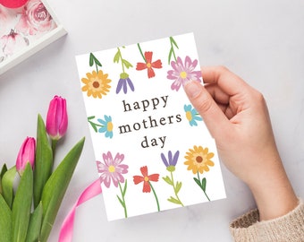 Druckbare Muttertagskarten, glücklicher Muttertag, druckbare Karte, DIY Muttertagskarte, druckbare Blumenkarten, sofort download